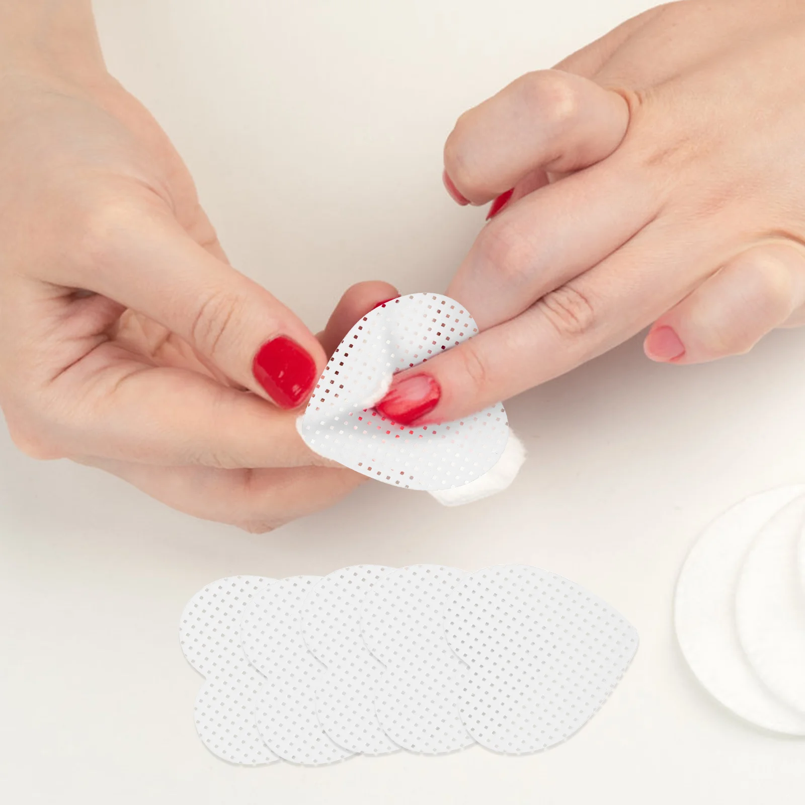 Tampons dissolvant de vernis à ongles, lingettes en coton en forme de cœur pour Gel acrylique, poudre de trempage, taille de voyage, outils de maquillage pour manucure