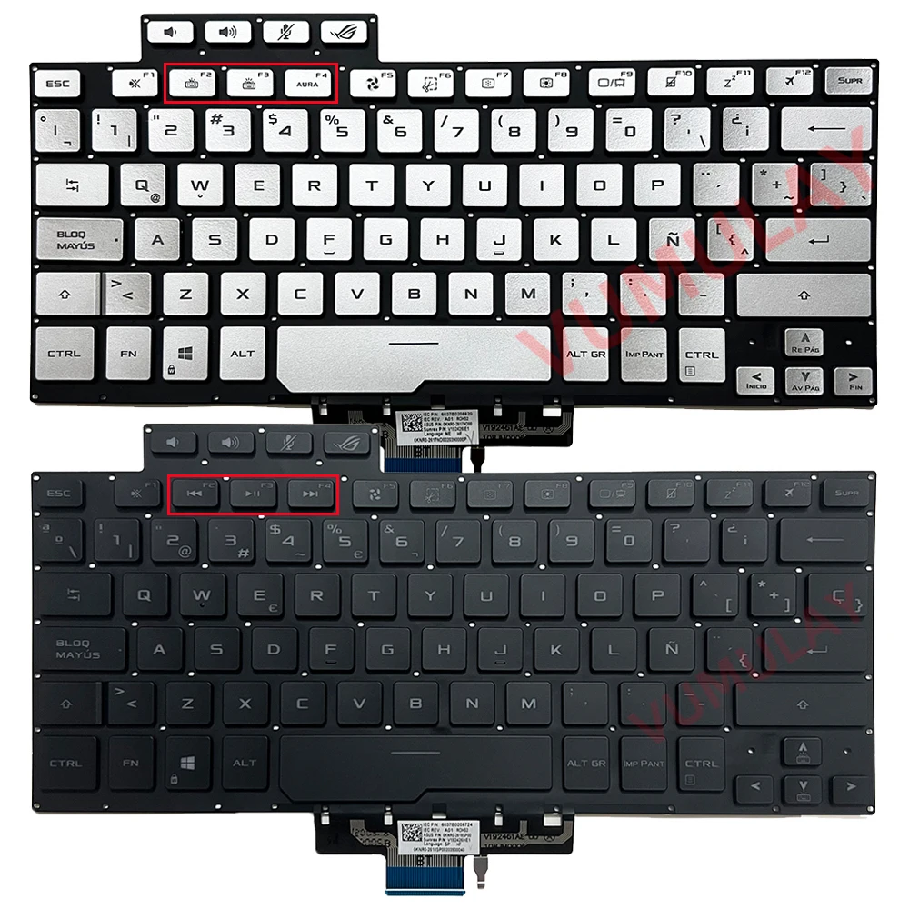 

Spanish/Latin Backlit Keyboard for ASUS ROG Zephyrus G14 GA401QEC GA401QE GA401QM GA401IV GA401QC GA401QH GA401IU GA401IHR SP