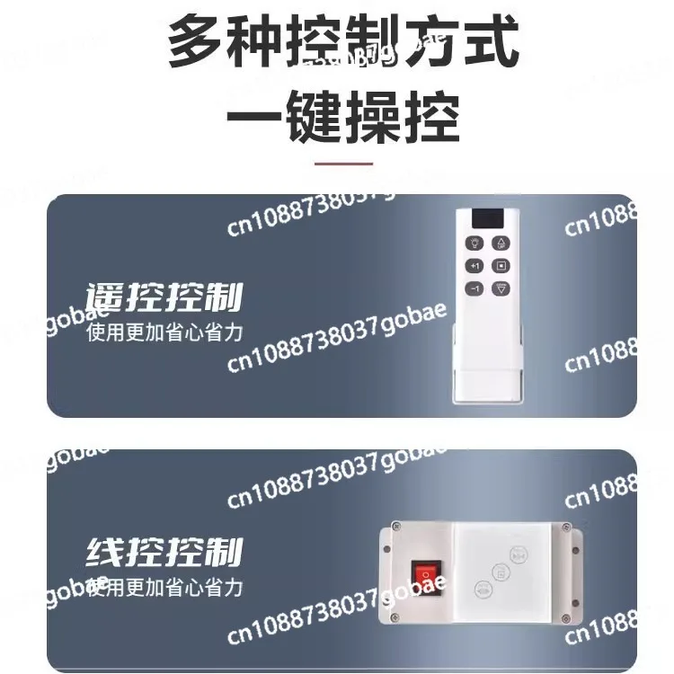 Remote Control Lift Villa Living Room Crystal Lift Hotel Banquet Exhibition Hall Private Club Chandelier Lift