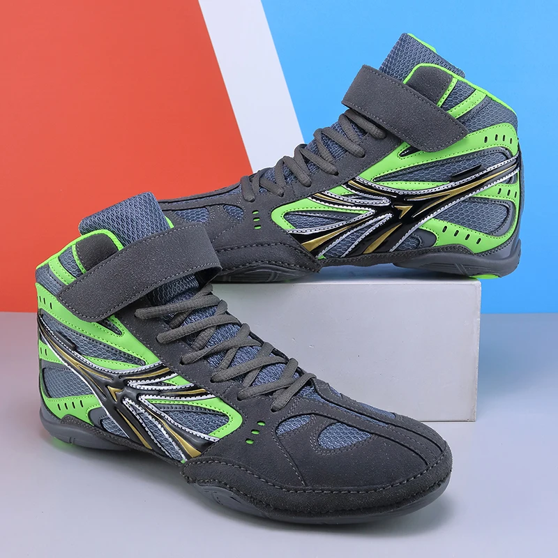 أحذية المصارعة الرجالية أحذية الملاكمة الأصلية أحذية رياضية مريحة للتدريب معدات القتال أجهزة رياضية أصلية أحذية المصارعة #2