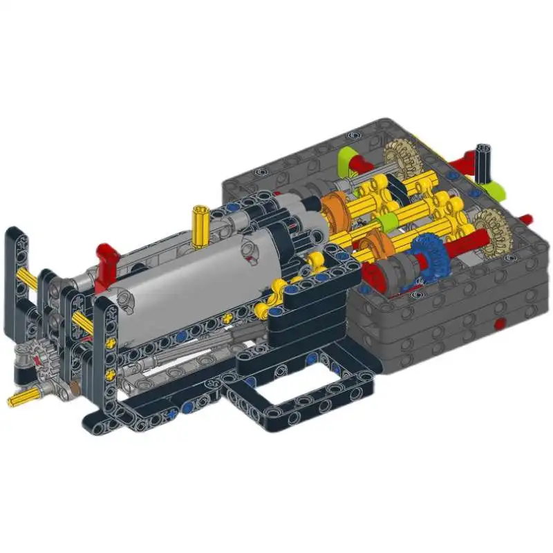 Stemedu MOC-105886 362PCS 8-Speed Sequential Gearbox Model, Building Blocks Mechanical Parts Kit, Engineering DIY Project