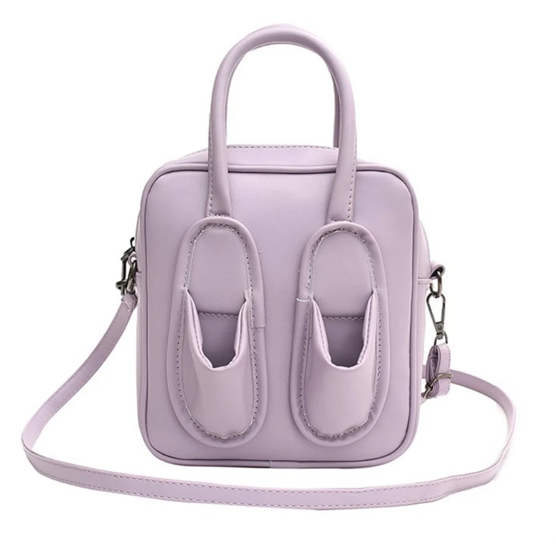 ¡Novedad de 2023! Bolso bandolera pequeño para mujer, bolso de hombro para estudiante, zapatillas divertidas, bolso cruzado, de