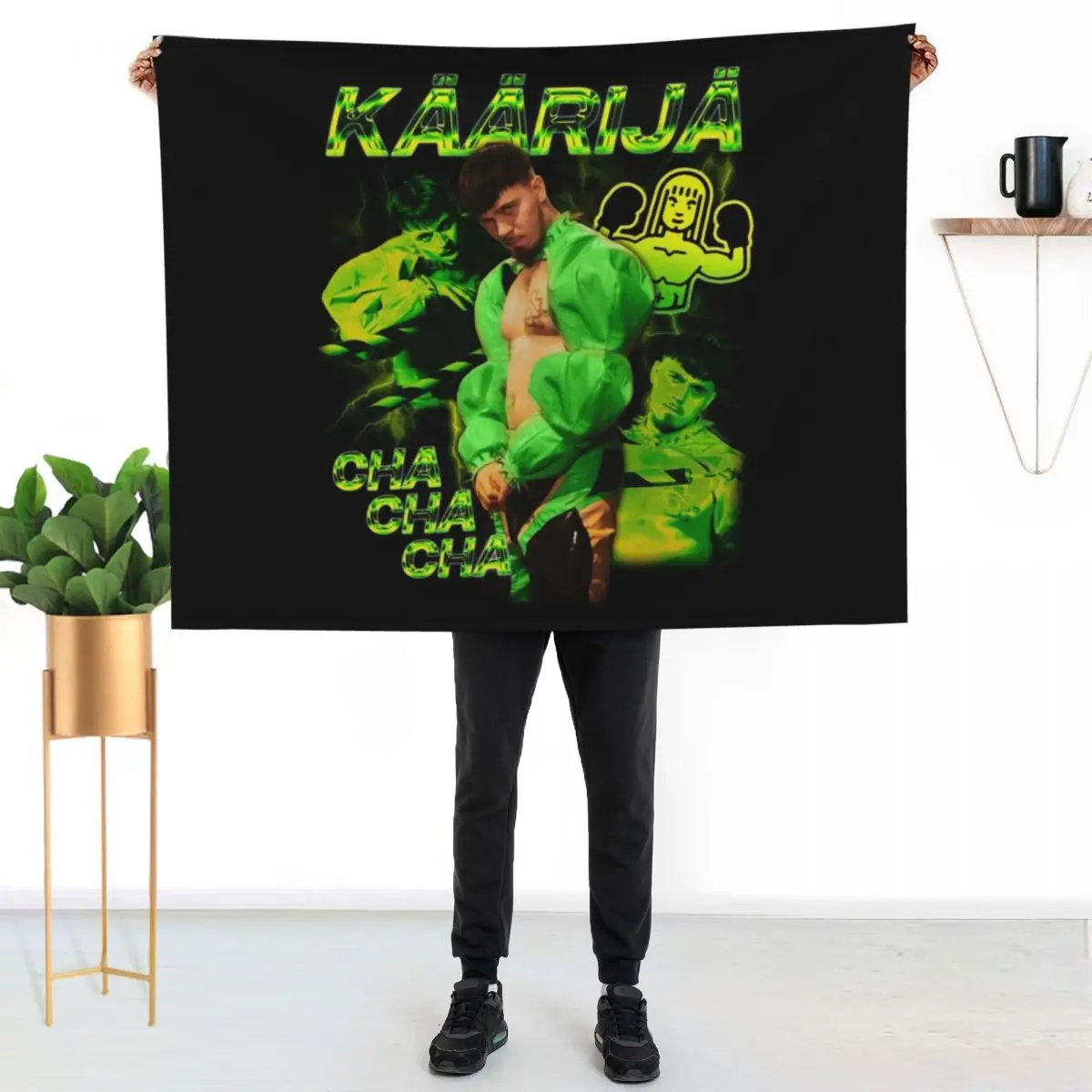 K??rij? Cha Cha Cha Eurovision Throw Blanket Versatile Cozy Throw Blanket for All Occasions