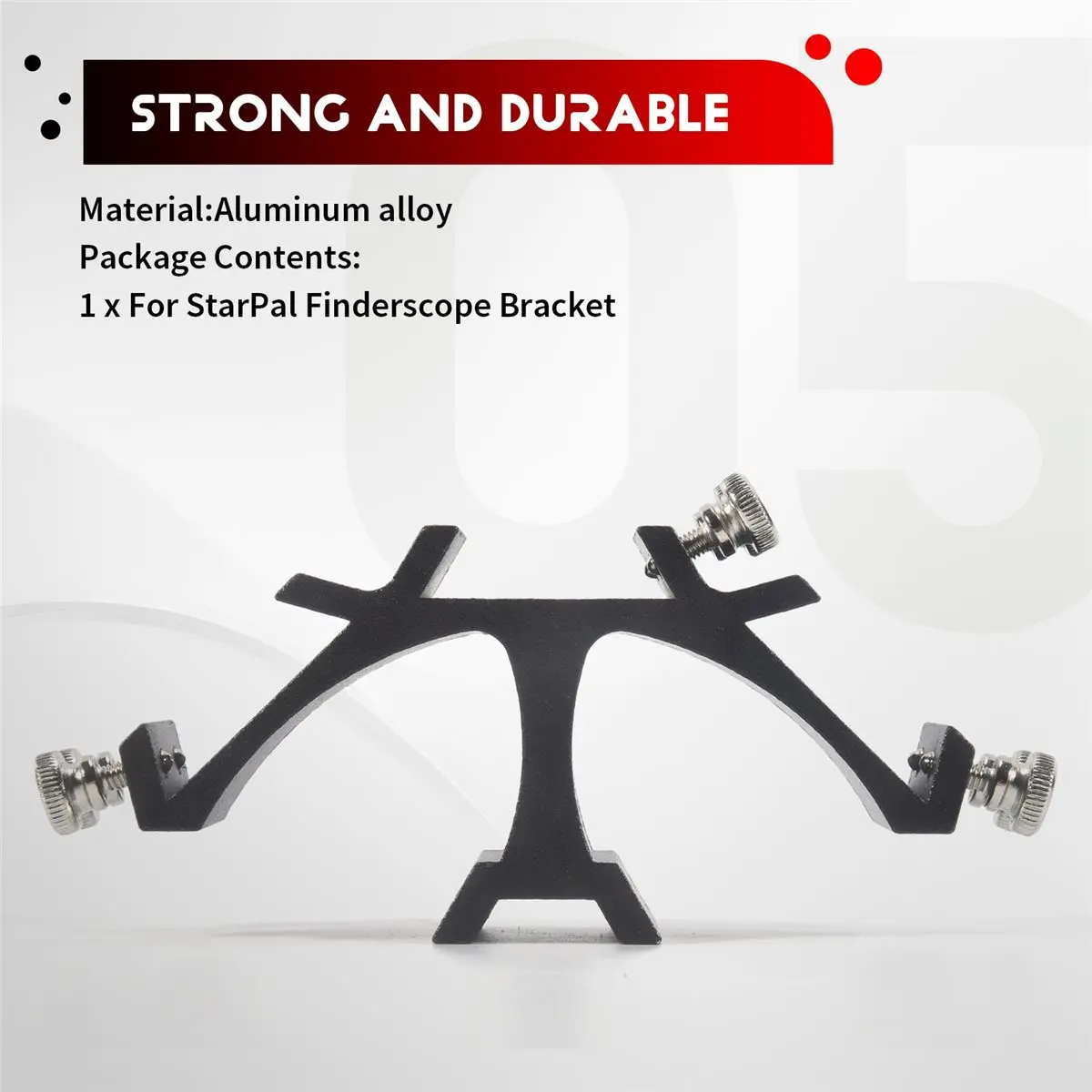 [N82R] For Finderscope Bracket Dual Finder Scope Mounting Bracket for Astronomical Telescope Finderscope Bracket