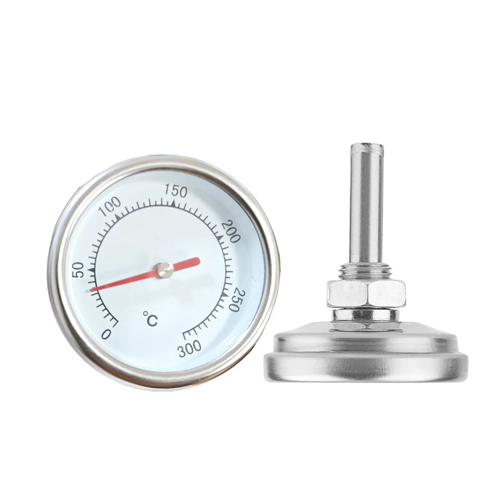 0-300℃ Stainless Steel BBQ Smoker Grill Temperature Gauge Barbecue Cooking Food Thermometer Probe Grill Oven Home Kitchen Tool