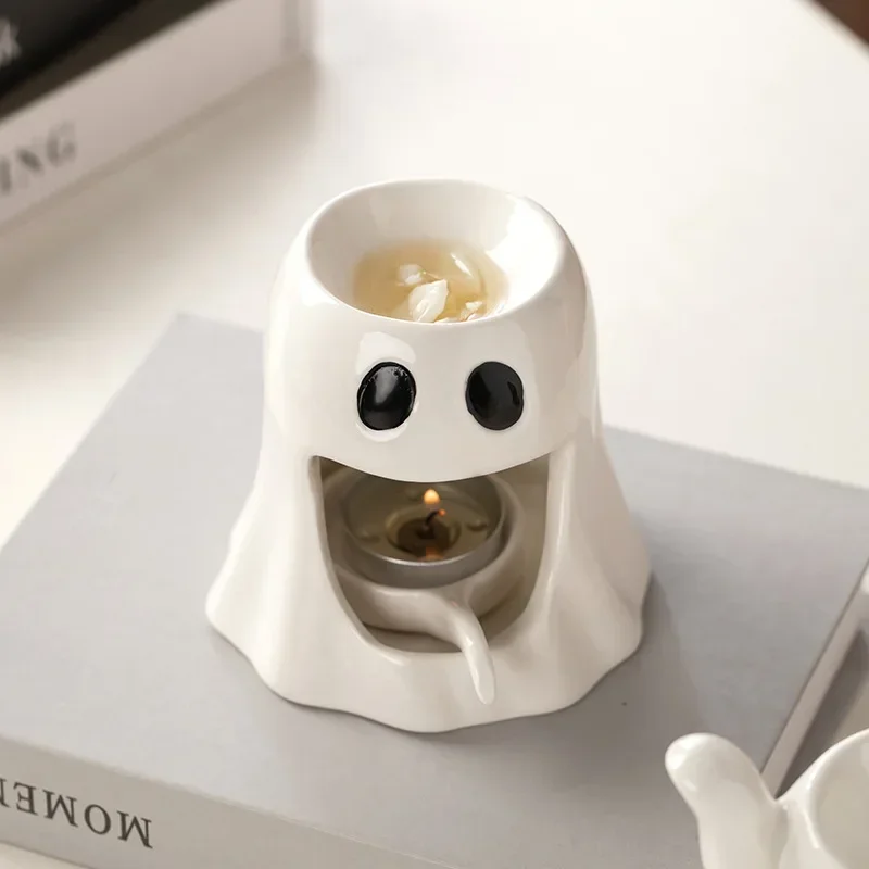 2025 Hot Ceramic Incense Burner Ceramic Essential Oil Burner Fragrance Warmer Tealight Candle Holder Aroma Diffuser Wax Incense