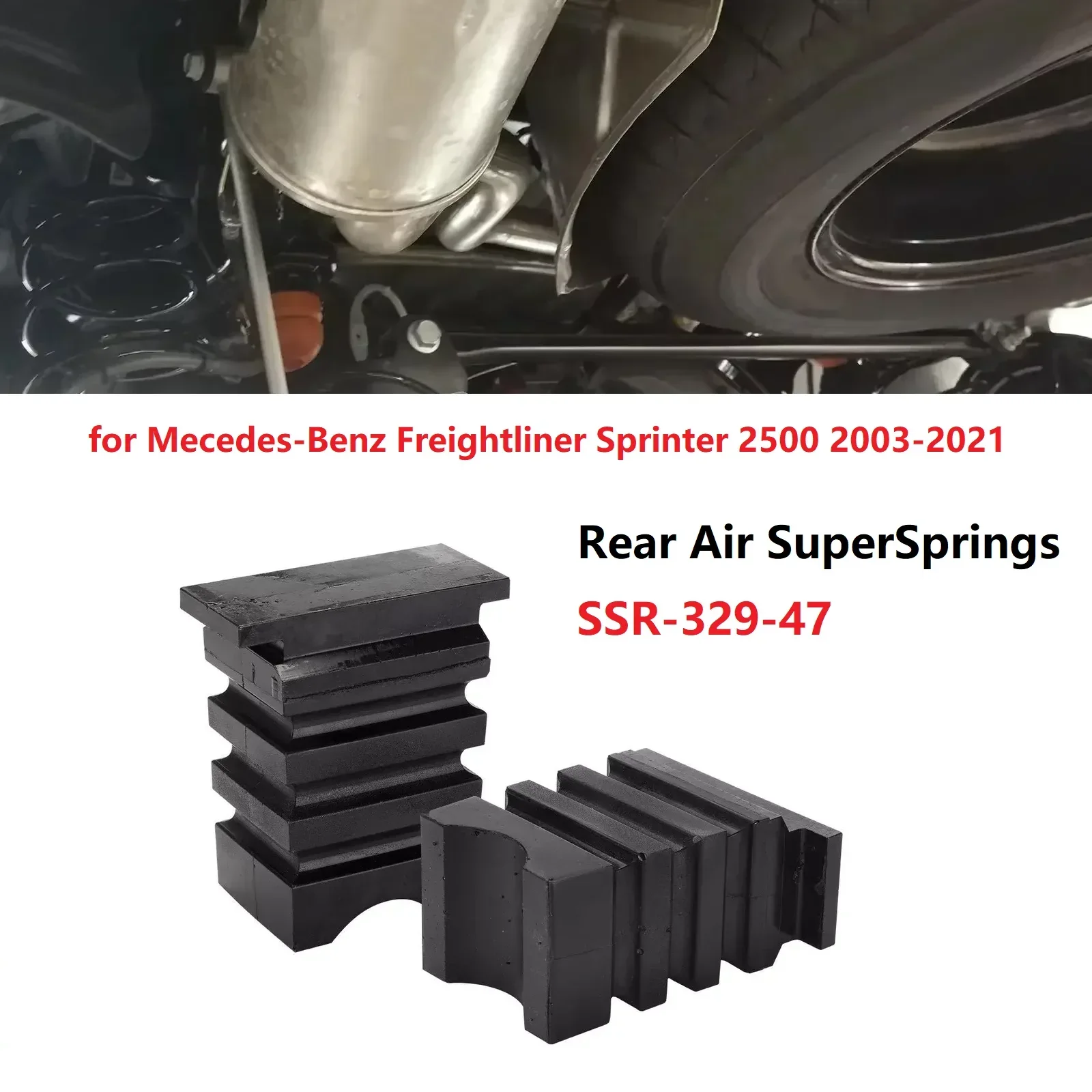 2pcs SSR-329-47 Rear Air Helper Spring for Mercedes Benz