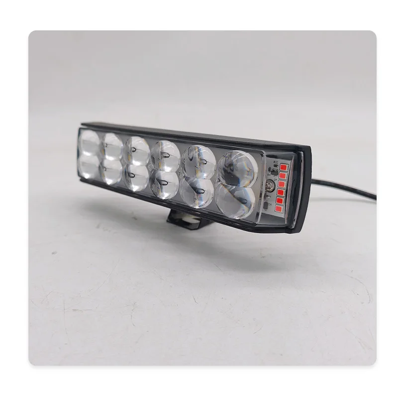 Luzes de neblina auxiliares para motocicleta, luzes de condução âmbar branco com led drl colorido, holofote de trabalho offroad para caminhão, suv, atv 12v
