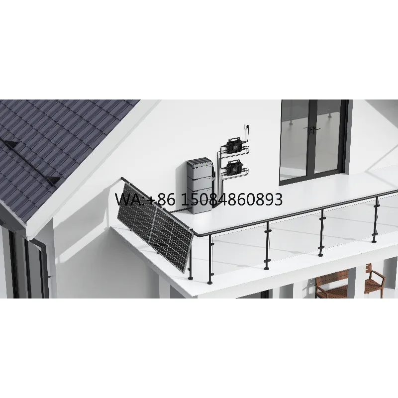 Balcony Solar Energy Storage System Complete Set Solar Panel Battery Micro Inverter Pv Hub