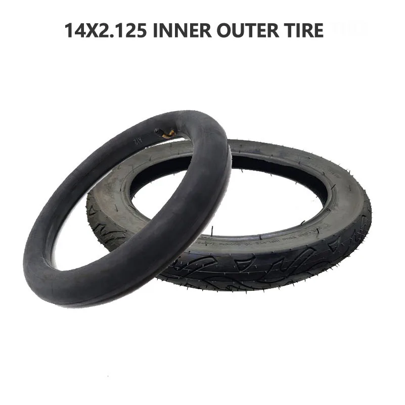 14x2.125 inner tube outer tyre for 14inch Electric Vehicle pneumatic wheel   bicycle