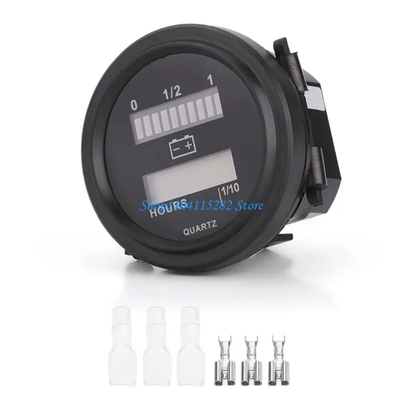 

Waterproof ABS Battery Level Monitor with Integrated Hour Meter for Forklifts Boats
