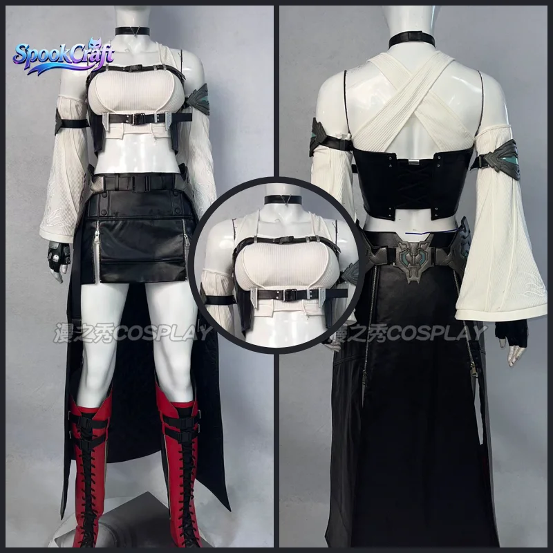 Anime Cosplay Photoshoot - FF7 Tifa Apocalypse Black Mage Cosplay