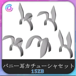 SH 15ZB 1/12 Soldier Machine Goddess Device Rabbit Ear Headwear Accessories Monomer Modified Model In Stock