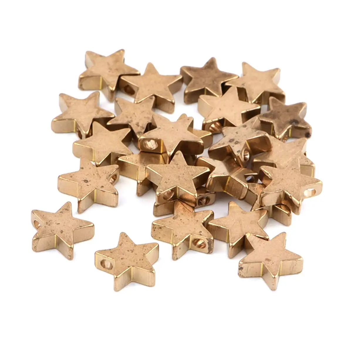 200PCS Mini Pentacle Star Charm Pendants 8x7.7mm No Plated Handmade Bracelet Earrings Jewelry Crafts Making Accessories Supplies