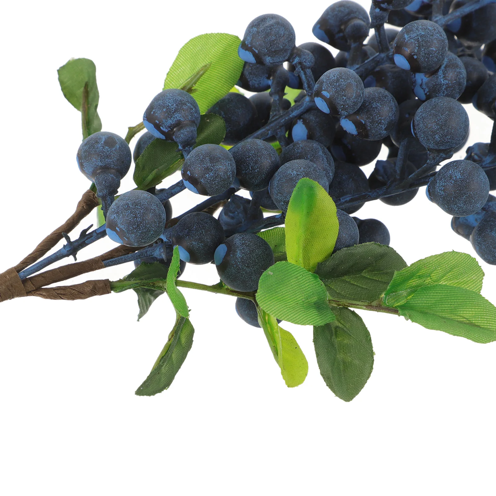 

2pcs Artificial Blueberry Stems Fake Blueberries Branches Floral Berry Stems Wedding Crafts Christmas Berries Picks Home