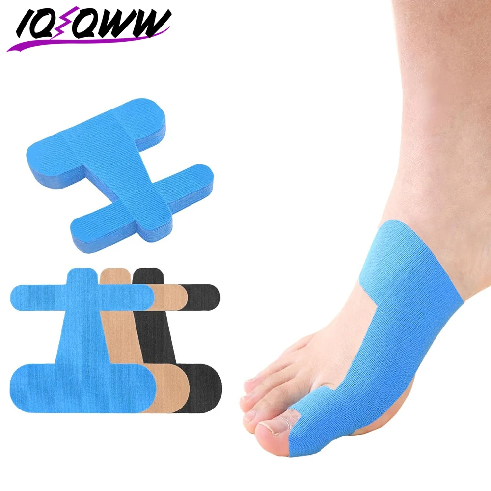 

10PCS Kinesiology Tape for Bunion, Bunion Corrector & Relief, Big Toe Support and Pain Relief, Breathable Hypoallergenic Latex