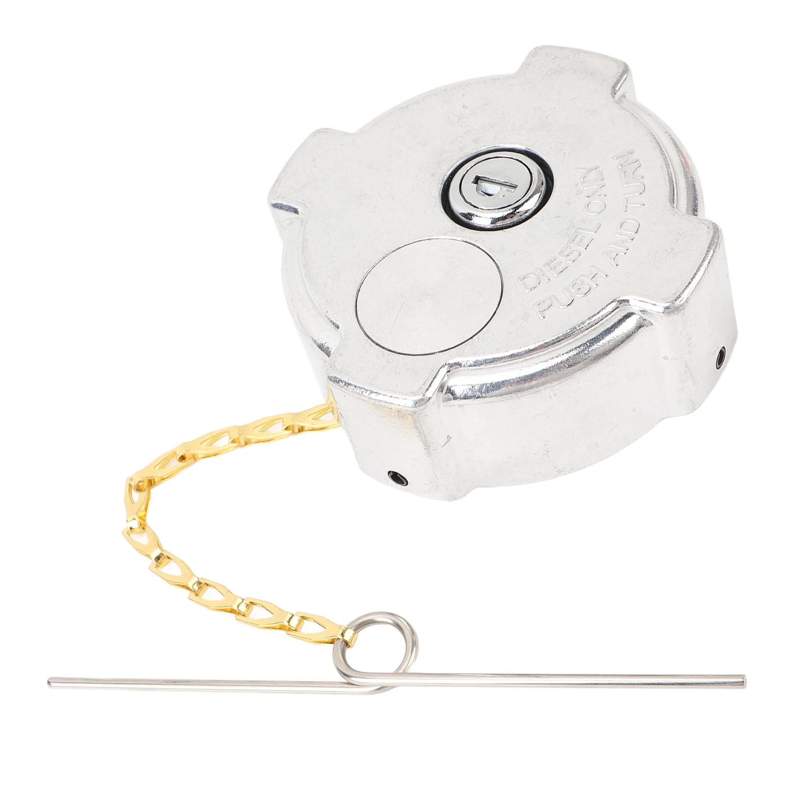 

Aluminum Locking Diesel Fuel Cap with Keys 03-37017-002 Replacement for Freightliner Cascadia Truck Fuel Tank Cap