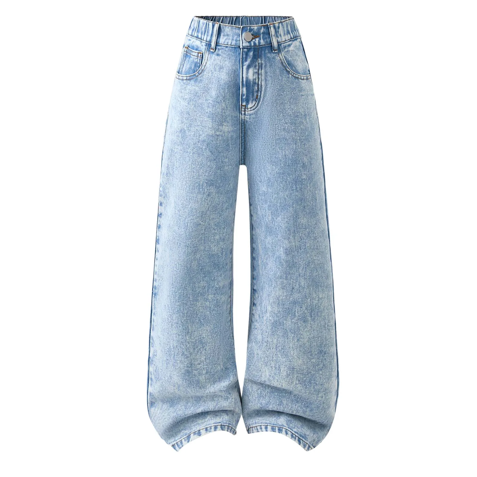 

Girls Leggings Size 6 Teenage Girls Comfortable And Fashionable Jeans Versatile Wide Leg Pants Girls Back Riding Pants