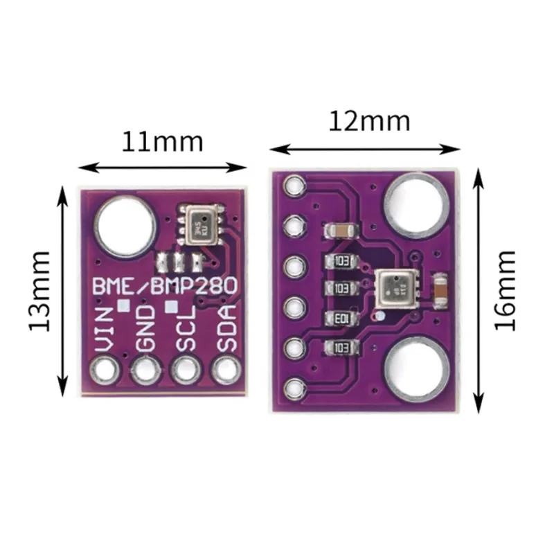 BME280-3.3 Sensors Module Digital Temperature Humidity Barometric Pressure Sensors 1.8-5V I2C SPI for Arduino BME280