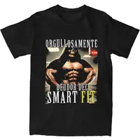 Calacas Chidas camiseta de gimnasio ORGUL LOSA MENTE DEUDOR DEL SMART FIT camisetas de ocio camisetas Vintage ropa de verano de algodón de talla grande