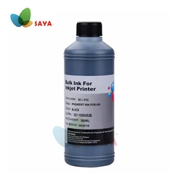 500ml Black Pigment ink Waterproof ink refill kit for HP 711 712XL T230 T250 T630 T650 24-in 36-in 364 955 670 inkjet Printers