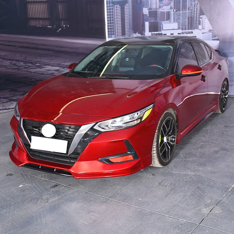 Body Kit For Nissan Sylphy Sentra 14th 19-20 Modified Front Lip Rear Lip Side Skirt Spoiler Surround Car Accessories