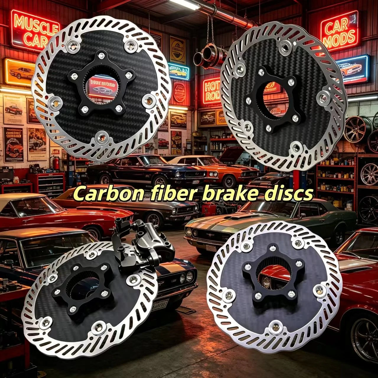 Disc Lock Brake - Carbon fiber brake discs - Lightweight
