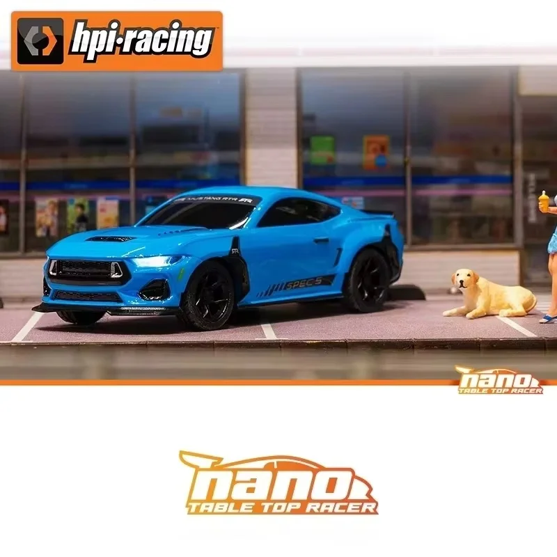 New Hpi Racing 1/64 Ford Mustang Spec 5 Rc Car Hpi Nano Ttr Electric Remote Control Racing Vehicle Desktop Hobby Collectible