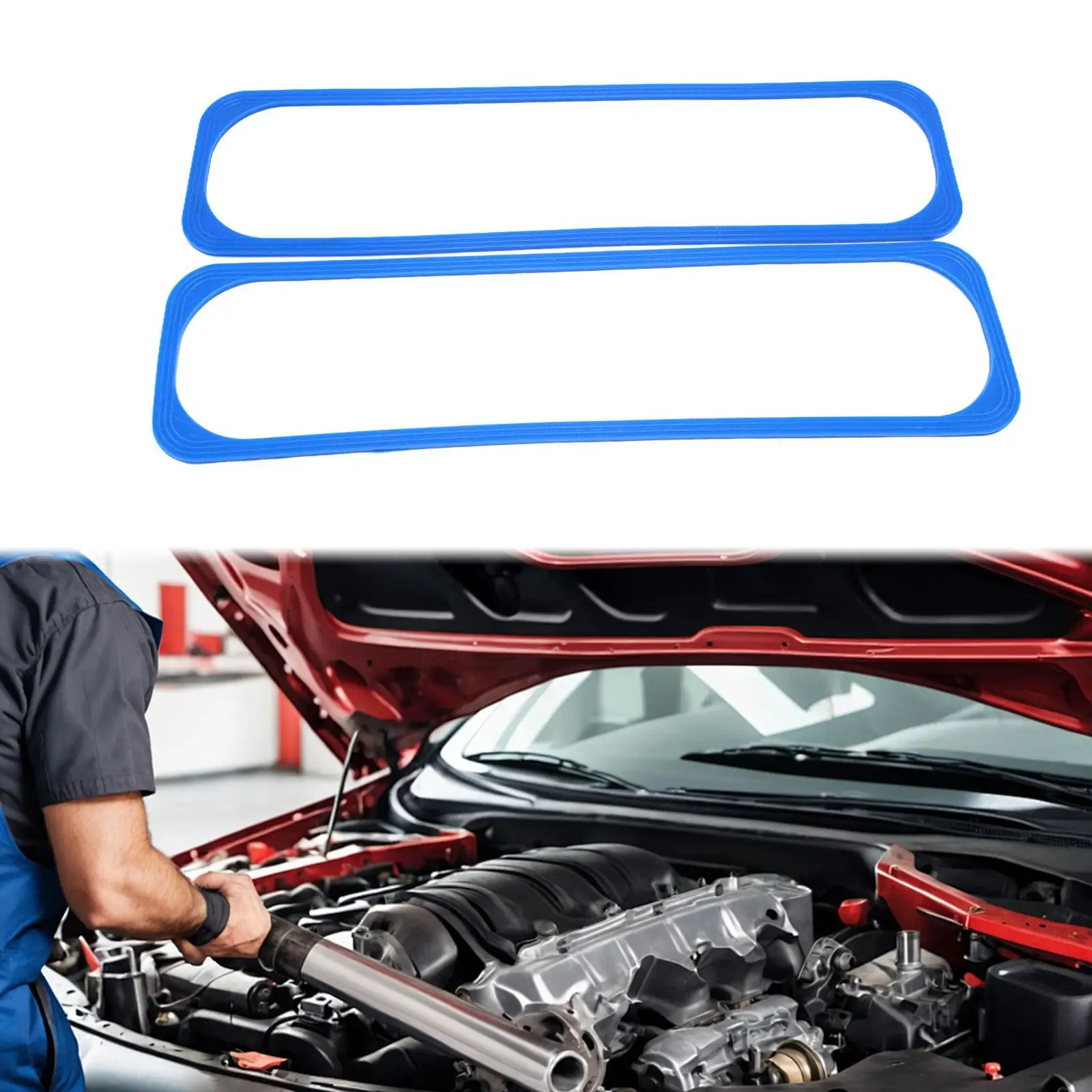

2x Valve Cover Gasket Set Utility Easy to Install Replacement for Buick