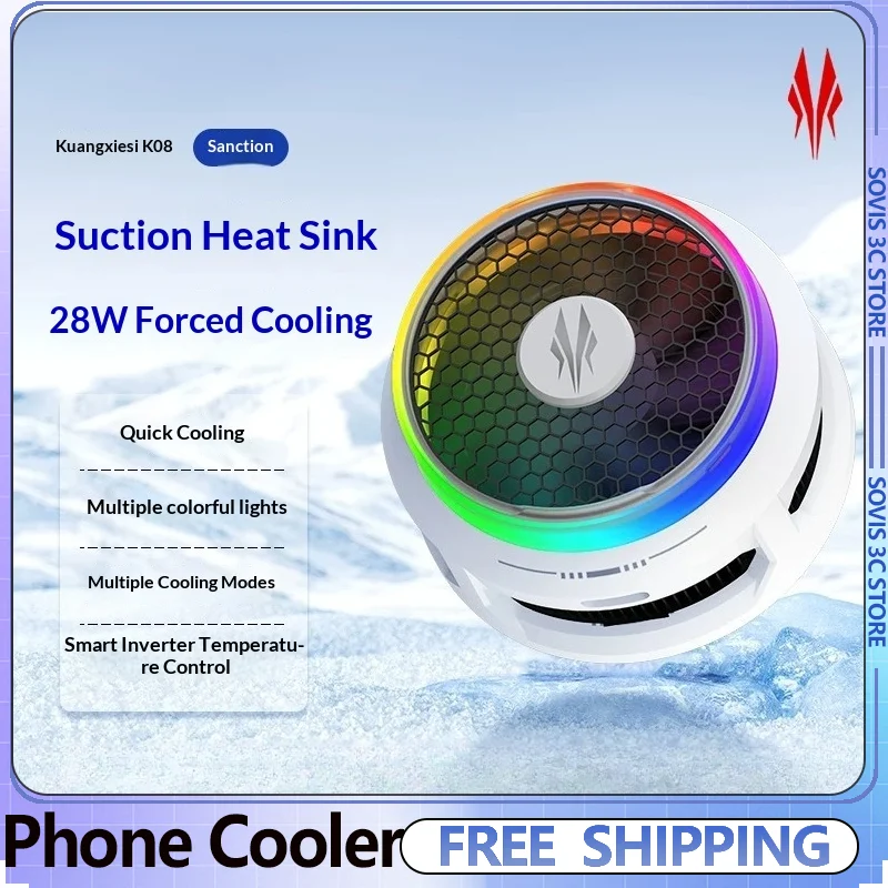 kuangxiesi-k08-phone-cooler-semiconductor-forced-cooling-silent-magnetic-back-clip-for-esports-gaming-live-streaming