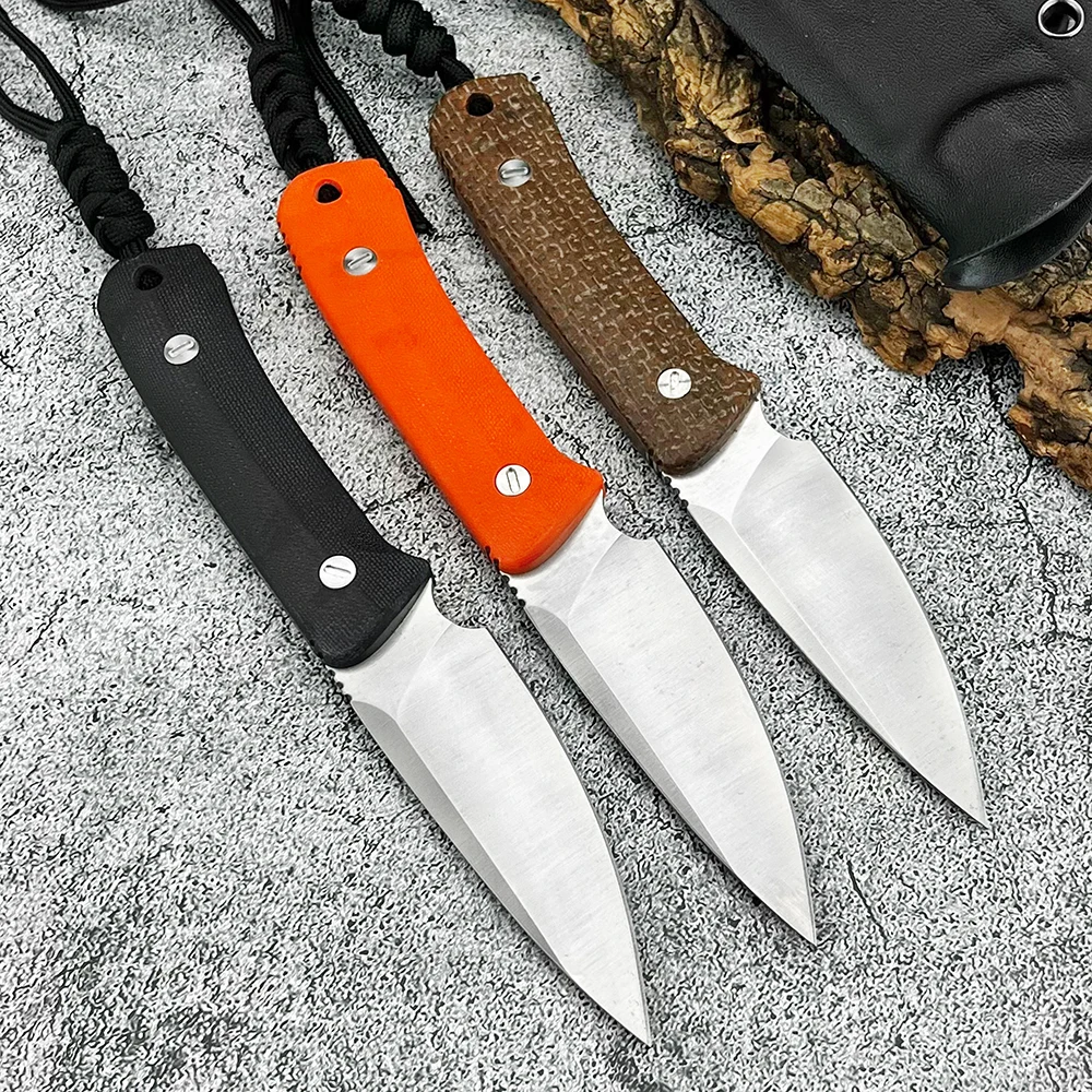 

Durable 8Cr13Mov Blade Straight Knife Multifunctional Camping Fishing Hiking Knife G10 Handle Fruit Knife Daily Utility Knives