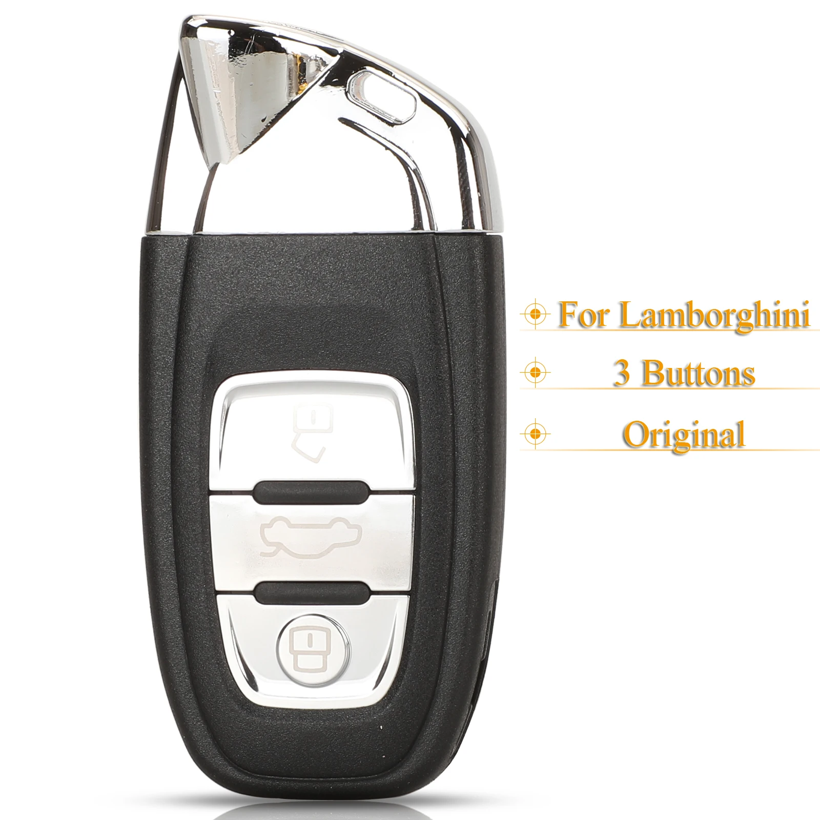 

jingyuqin 3 Buttons Original Replacement Remote Car Key Shell Case Cover For Lamborghini With Uncut Blade