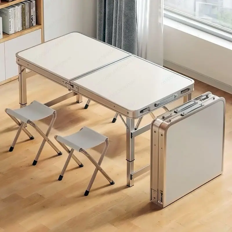 Installation-free Heightened Folding Table Outdoor Camping Ultra-thin Portable Rectangular Table