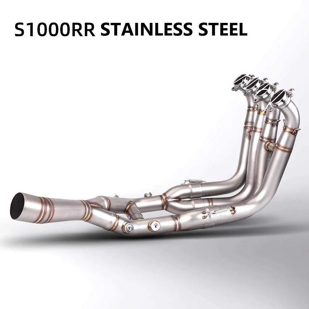 Voor Bmw S1000RR 2019-2024 S1000R 2021-2024 Motorfiets Uitlaat Escape Systeem Roestvrij Header Front Link Pijp Sluit 60 Mm