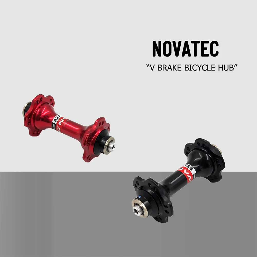 20 Holes Novatec A271SB Light Road Bike Front Hub V Brake J-hook QRx100mm Aluminum Alloy Black Red Bicycle Cubos Weight 105g