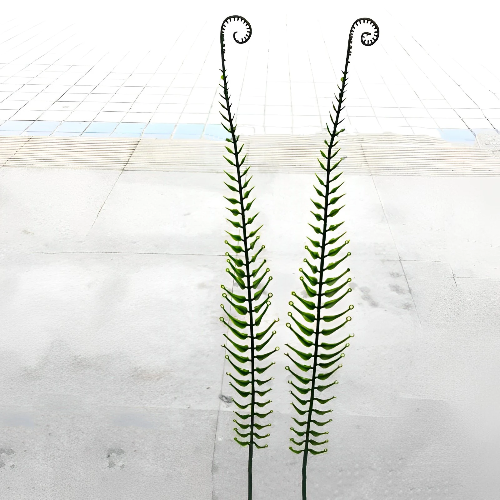 Aqumotic Artificial Grass Floor Vase 39in 100cm Life-Like Decorative Grass for Vases Long Fake Branch Decor Seahorse Tall Grass