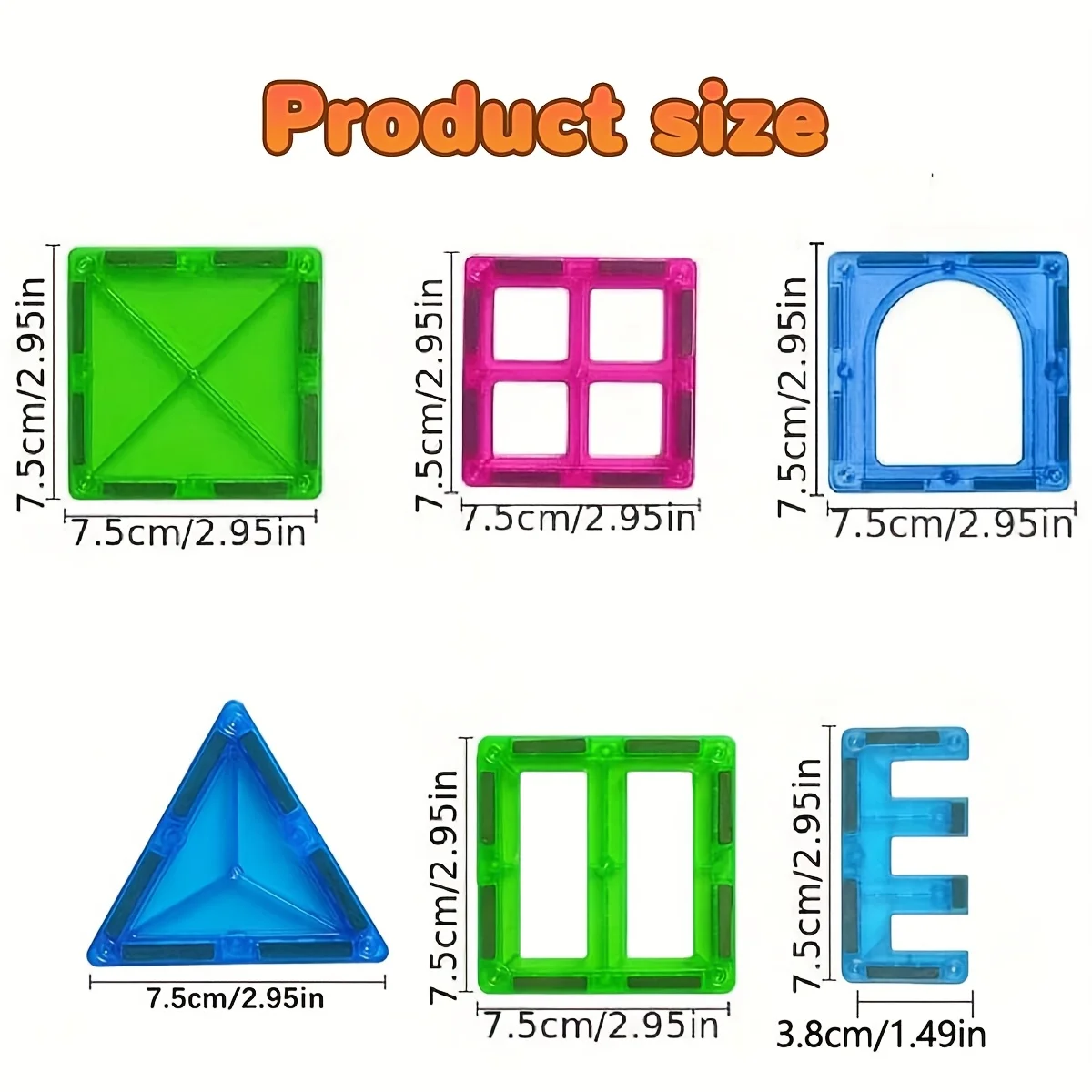 مكعبات بناء مغناطيسية كبيرة الحجم وأوراق مغناطيسية لألعاب الأطفال اليدوية ومجموعات البناء وهدايا عيد الميلاد والعام الجديد