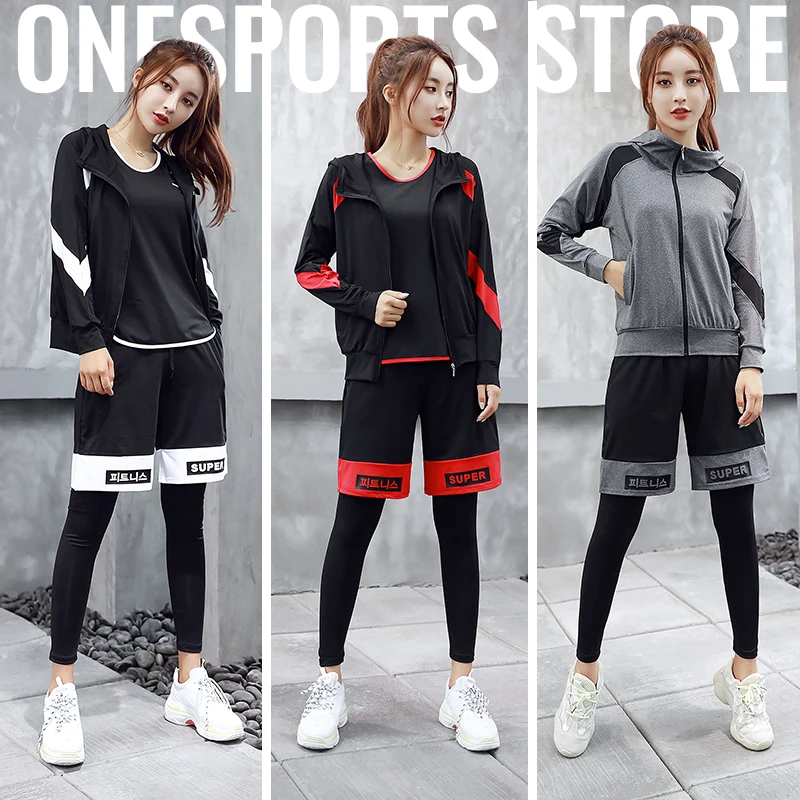 Conjunto de Yoga a la moda para mujer, ropa deportiva de compresión para gimnasio, correr, Fitness, trotar, chándal de entrenamiento, novedad