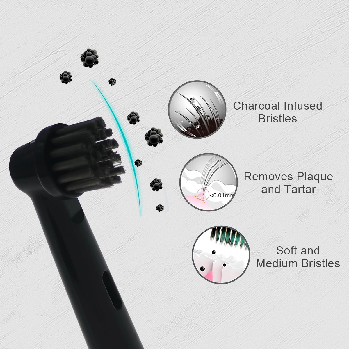 Electric Toothbrush Head For Oral-B Advance Power / Pro Health / Triumph / 3D Excel / Vitality Precision, Facial Cleansing Brush