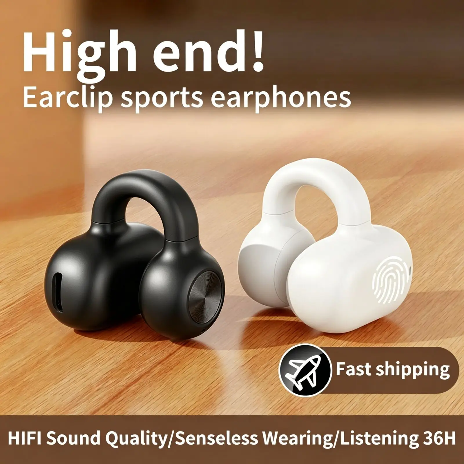 

New Waterproof Sweatproof Ear Hook Wired Earphone 3.5mm Jack Mic Line Control Stereo Earbuds Sports Headset for Running Cycling