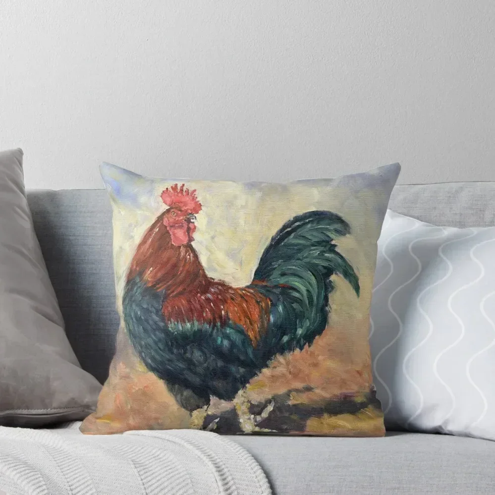 

Jorgé The Cockerel Throw Pillow Luxury Pillow Cover home decor items bed pillows pillow