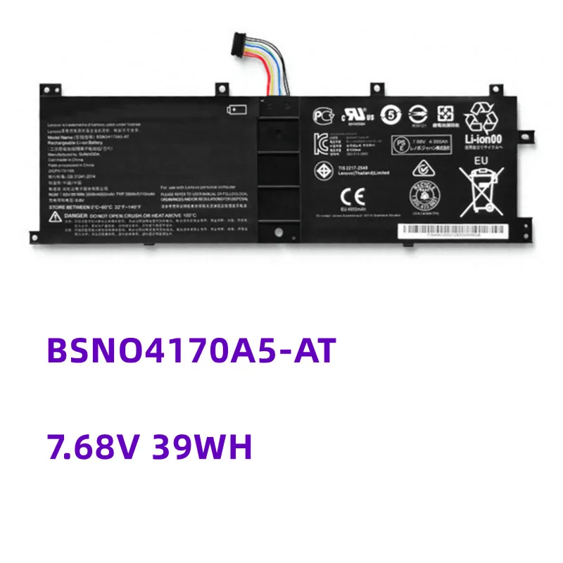 

New BSNO4170A5-AT Laptop Battery For Lenovo Miix 510-12ISK 520-12IKB BSNO4170A5-LH 525-12IKB LH5B10L67278 7.68V 39WH