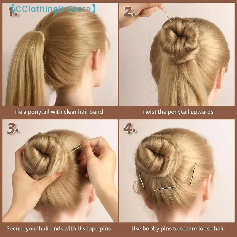 

300pcs/Box Hair Accessories Comb U-Shaped Hair Clips One-Word Hair Bands Hair Dishes Hair Accessories【AliS8】