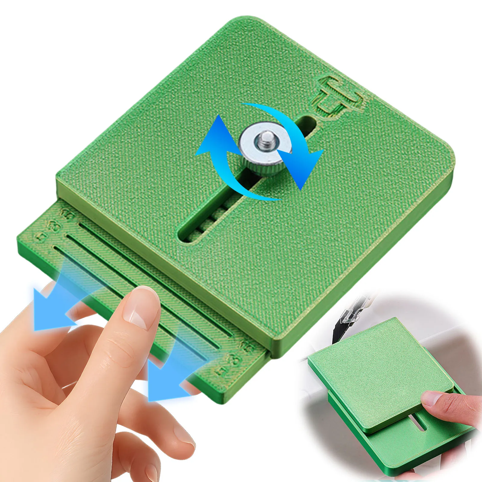Edge Trimming Guide Anti-Slip Edge Wrap Cutting Template Tool Adjustable Lightweight for Cabinet Door Table Car Window Furniture
