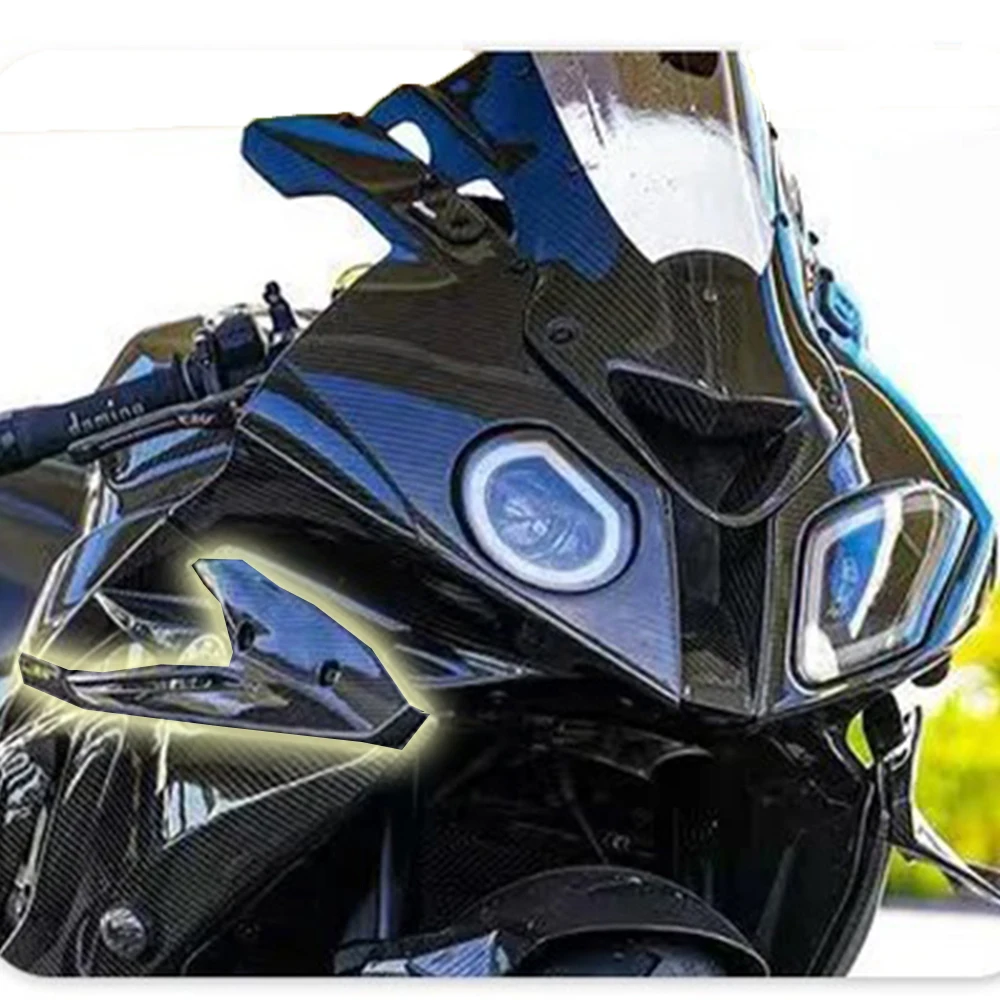 

For BMW S1000RR S1000 RR Carbon fiber Motorcycle Accessories Fairing Side Spoiler MotoGP Same Fixed Wing Wind Blade 2009-2014