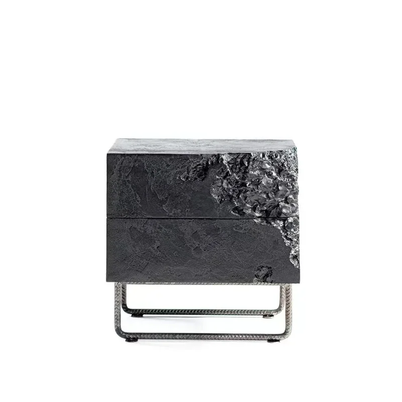 

Modern bedroom furniture simple creative design gravel bedside table drawer