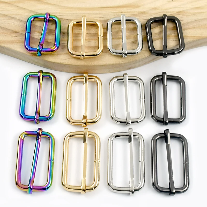 10-30 Stück 20-38mm Metall-Tri-Glide-Schiebeschnallen Verstellbare Gurtverschlüsse für Rucksackgurte, Handtaschenriemen, Lederarbeiten, DIY