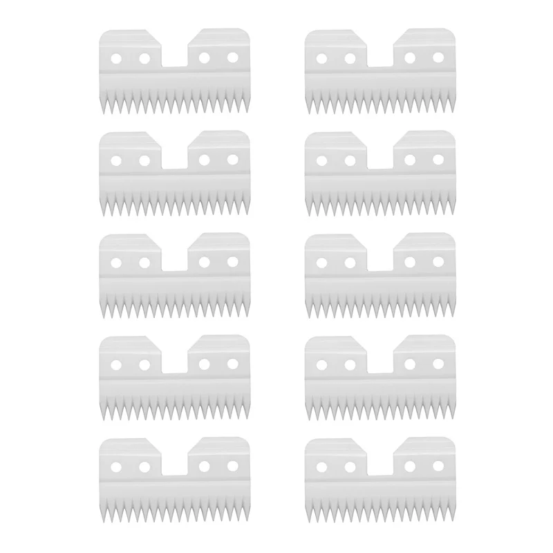 10pcs/lot 18 Teeth Ceramic Edge Carbon Coated Steel Pet Clipper Blade Dog Grooming Blade Electric Accessories for Andis Wahl