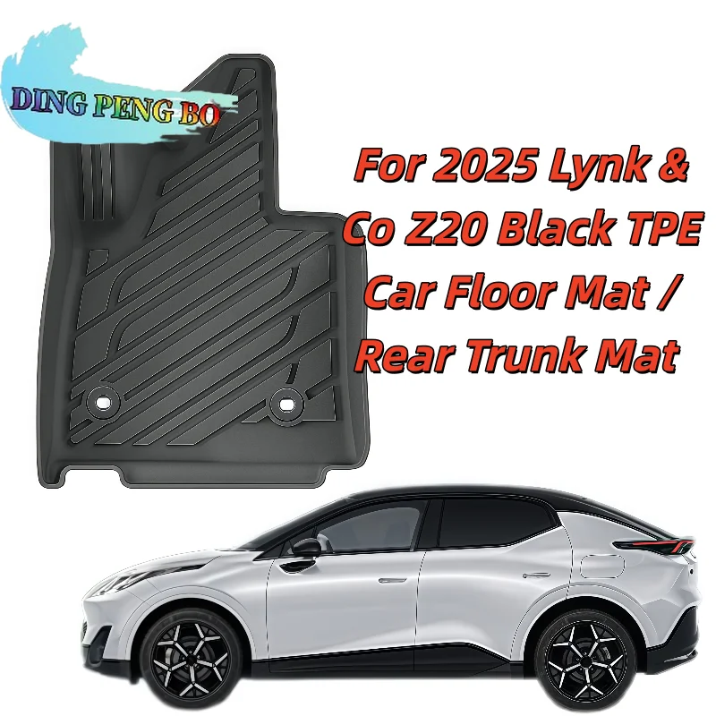 Per 2025 Lynk & Co Z20 Tappetini per auto Cargo Liner Tronco/Schienale Zerbino TPE 3D Timone Sinistro Accessori per auto antiscivolo per tutte le stagioni
