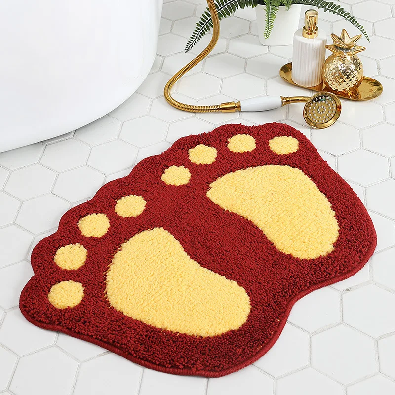 

Bath Mat Bathroom Non-slip Carpet Floor Mat Toilet Absorbent Home Foot Mat Entry Carpet Room Decoration Living Room Bedroom Rug